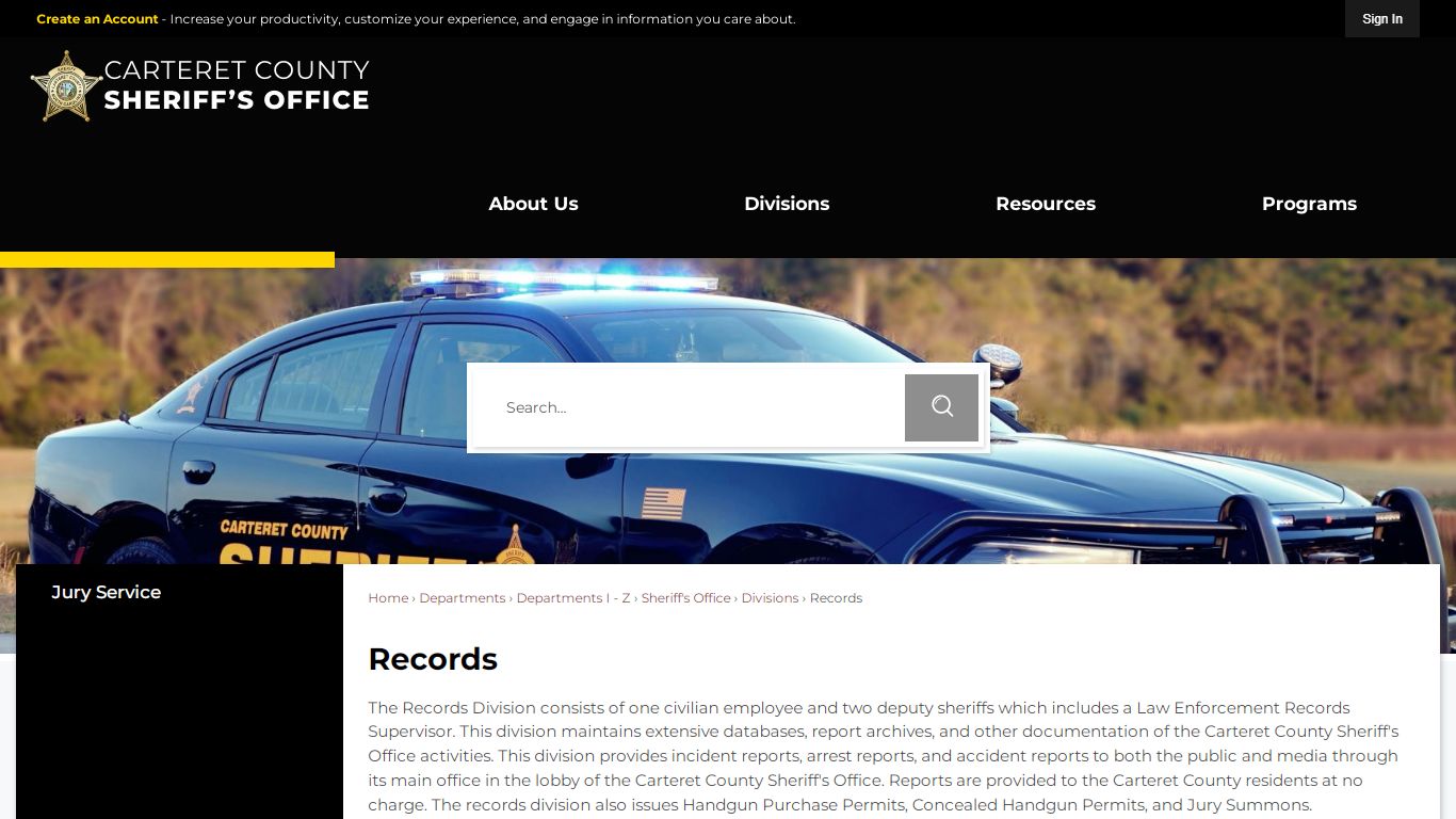 Records | Carteret County, NC - Official Website